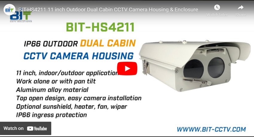 Bit - hs4211 11 11 inch Outdoor double Cabin CCTV Camera Enclosure and Enclosure